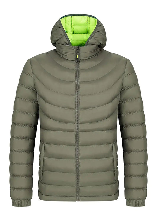 EB | Herrenjacke mit Geradem Kragen Gefüttert für Herbst und Winter