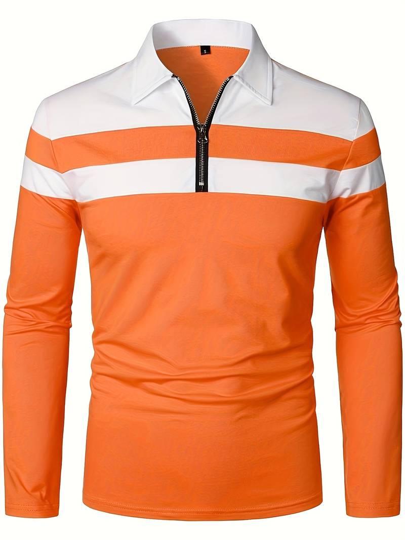EB – langärmliges poloshirt mit reißverschluss