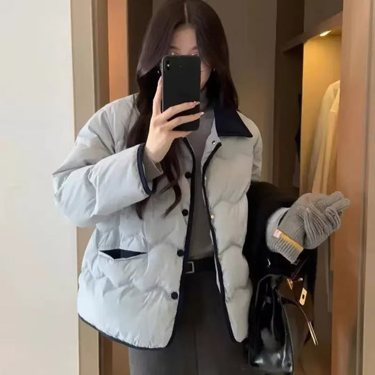 EB | Steppjacke mit Kragen und Knopfleiste