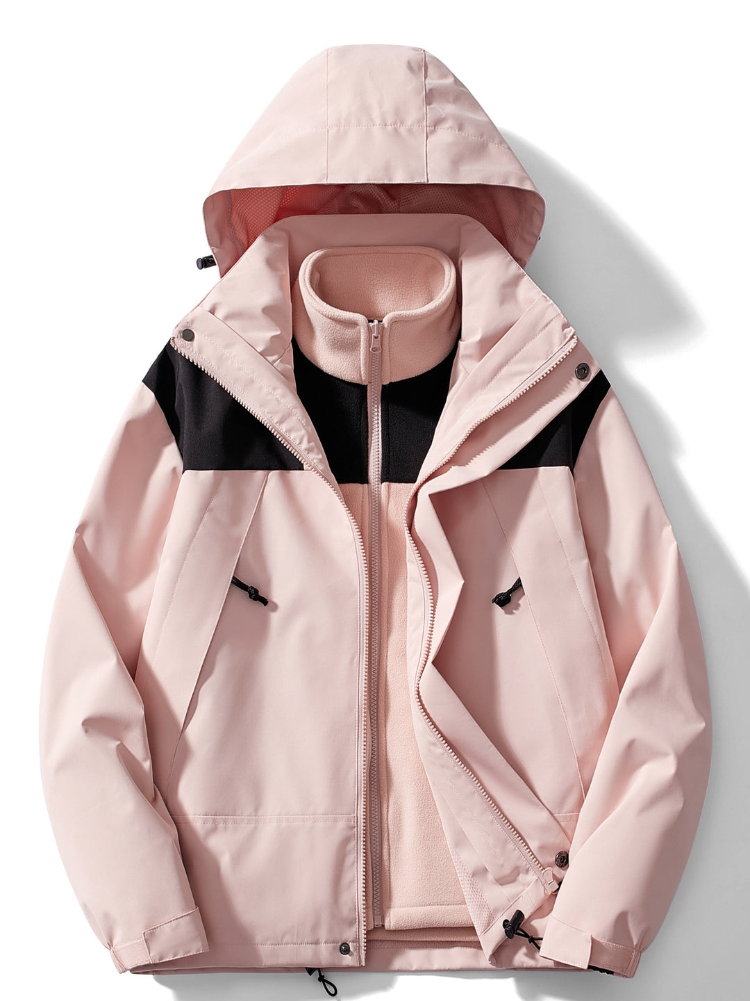 EB | Casual 3-In-1 Winterjacke mit Kapuze für Damen Ideal für Herbst Winter