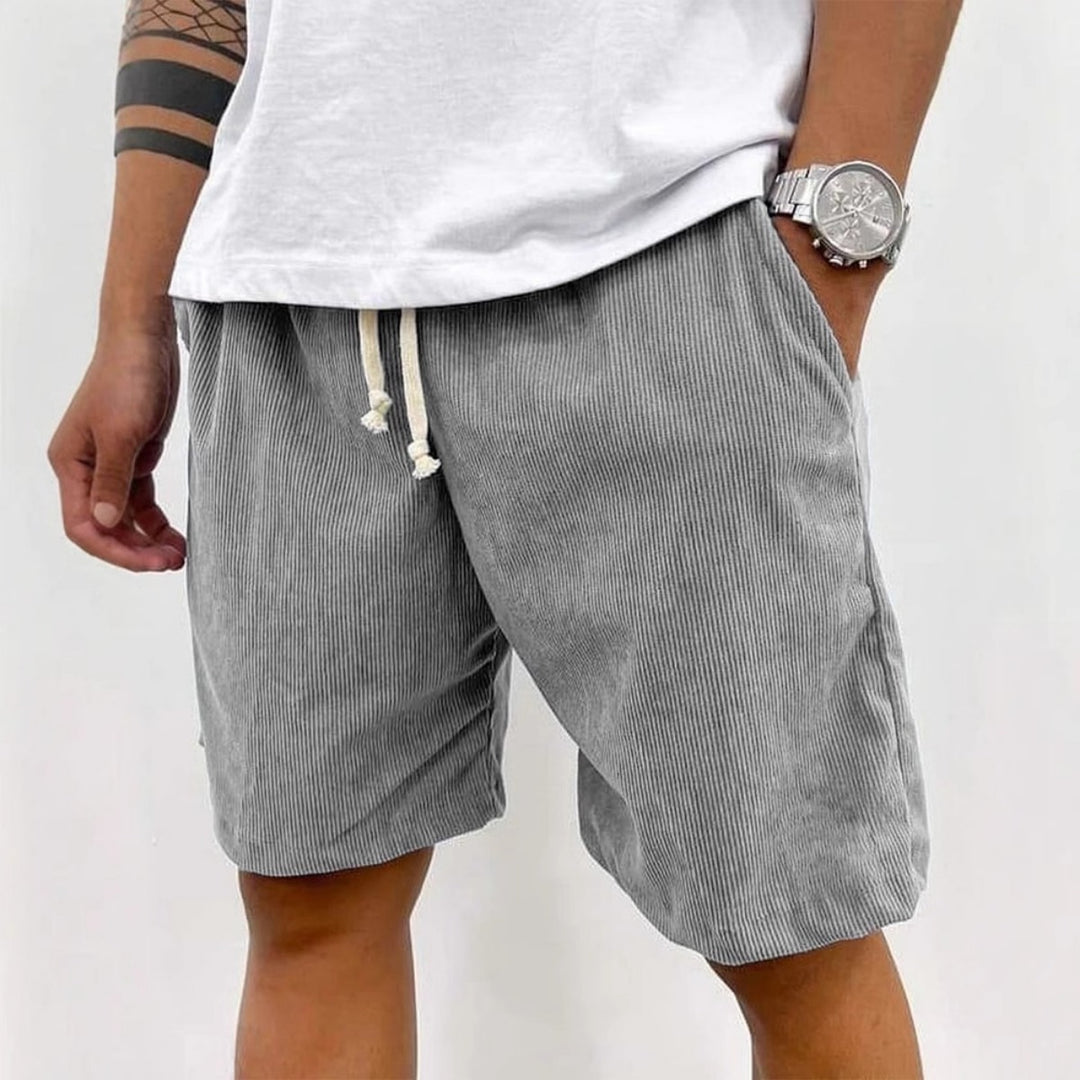 EB | Herren Casual Kordelzug Cord Shorts