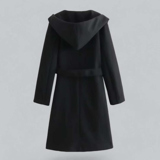 EB | Damen Kapuzen Lang Trenchcoat
