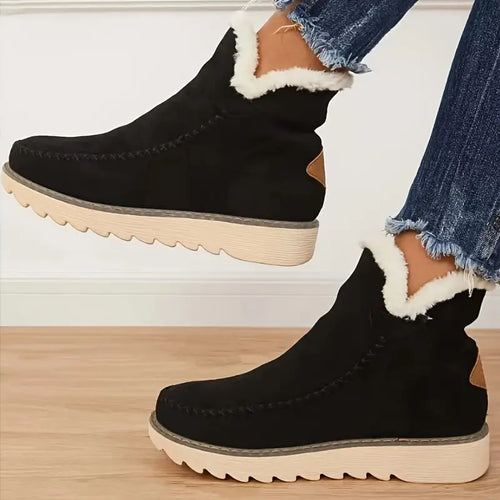 EB | Faux Suede Schnee Retro Baumwollstiefel
