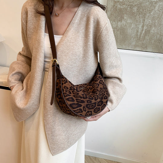 EB | Vintage Umhängetasche mit Leopardenmuster