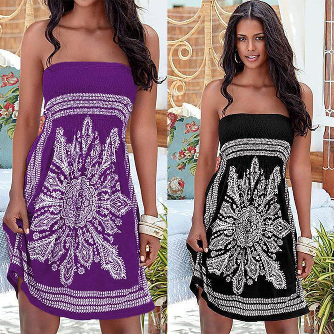 EB | Bedrucktes Röhrentop-Kleid
