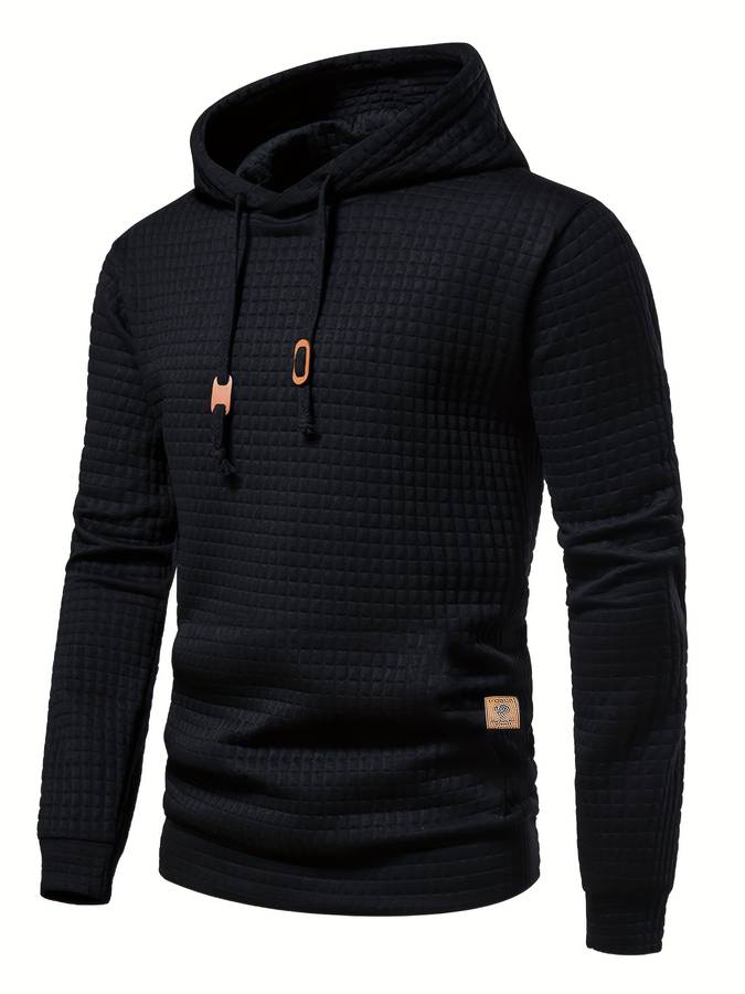 EB - Lässiger Waffelmuster Hoodie für Männer