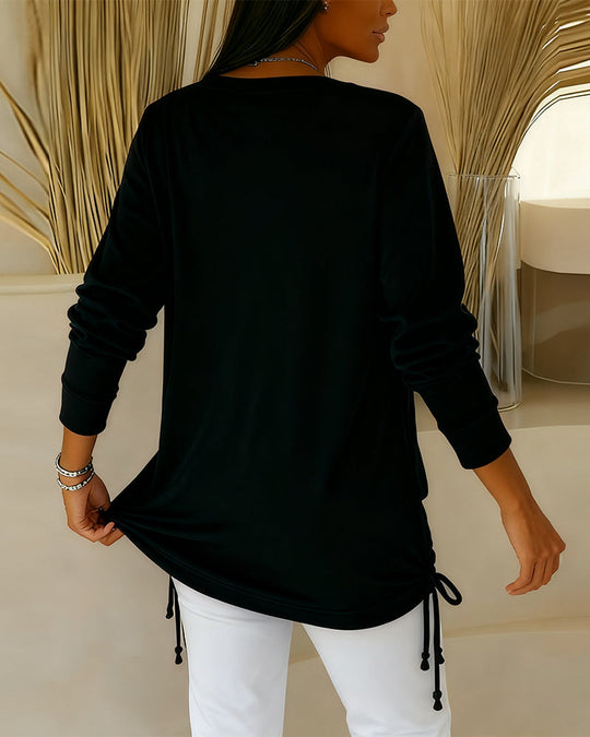 EB | Top mit Kontrastfarben Im Zwei In Eins Look