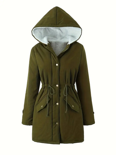 EB | Gefütterte Parkajacke mit Kapuze Winddicht und Warm Praktisches Design