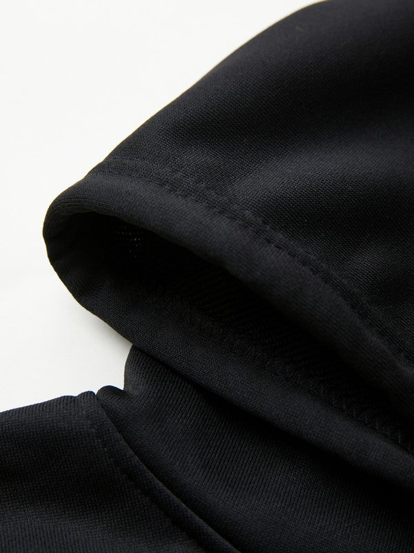 EB | Vintage Schädelprint Oversized Hoodie mit Reißverschluss