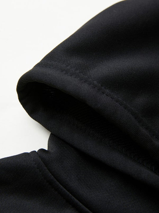 EB | Vintage Schädelprint Oversized Hoodie mit Reißverschluss