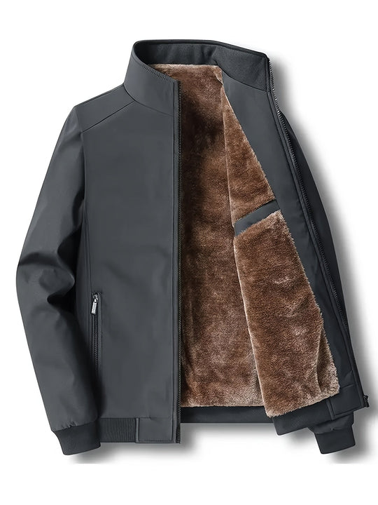 EB | Winddichte Jacke mit Imitiertem Pelzfutter Polyester Warm und Komfortabel