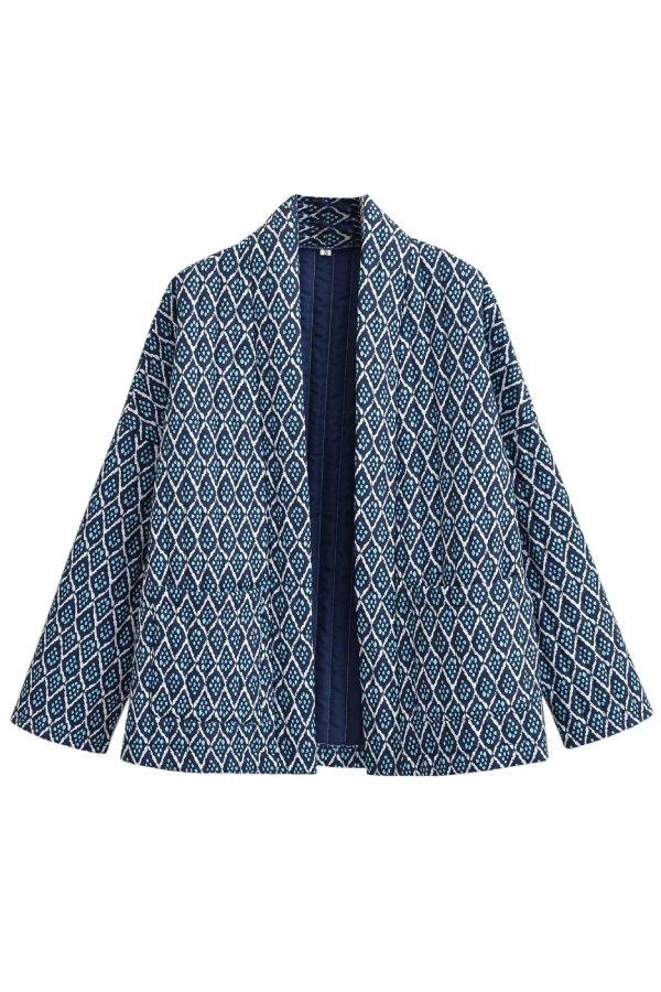 EB | Print Lockere leichte Baumwolljacke