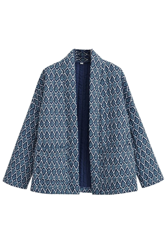 EB | Print Lockere leichte Baumwolljacke