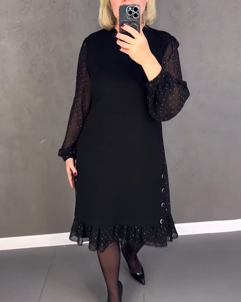 EB | Kleid mit Langen Ärmeln und Punkten