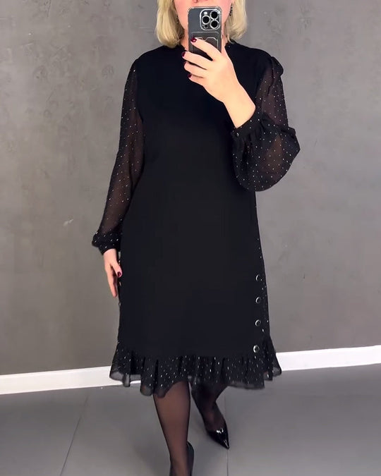 EB | Kleid mit Langen Ärmeln und Punkten