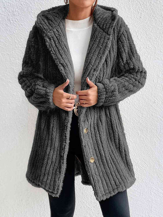 EB | Button Down Kapuzenmantel