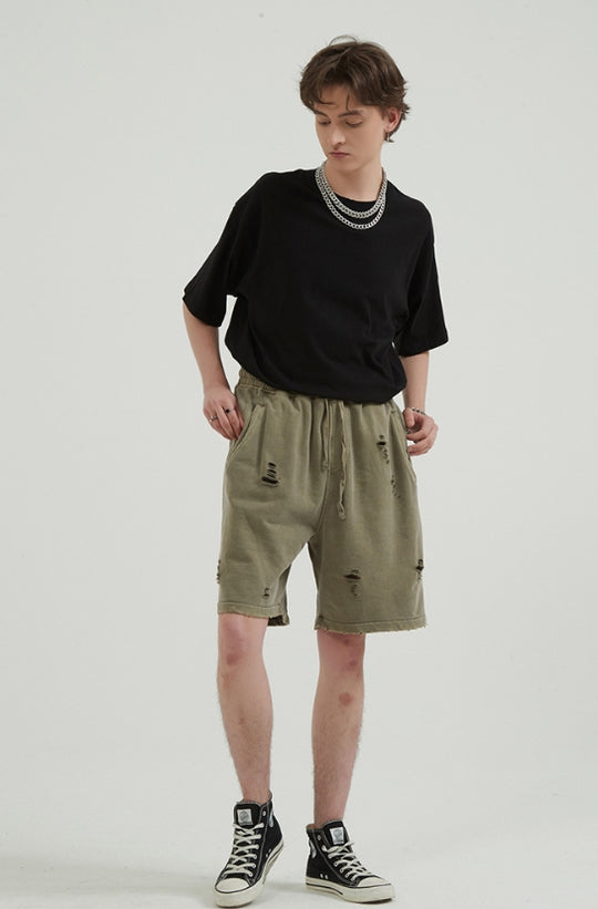 EB | High Street Wind Schweres Waschwasser Alte Lose Shorts