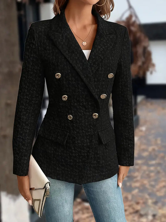 EB | Einfarbige Blazerjacke mit Taschen