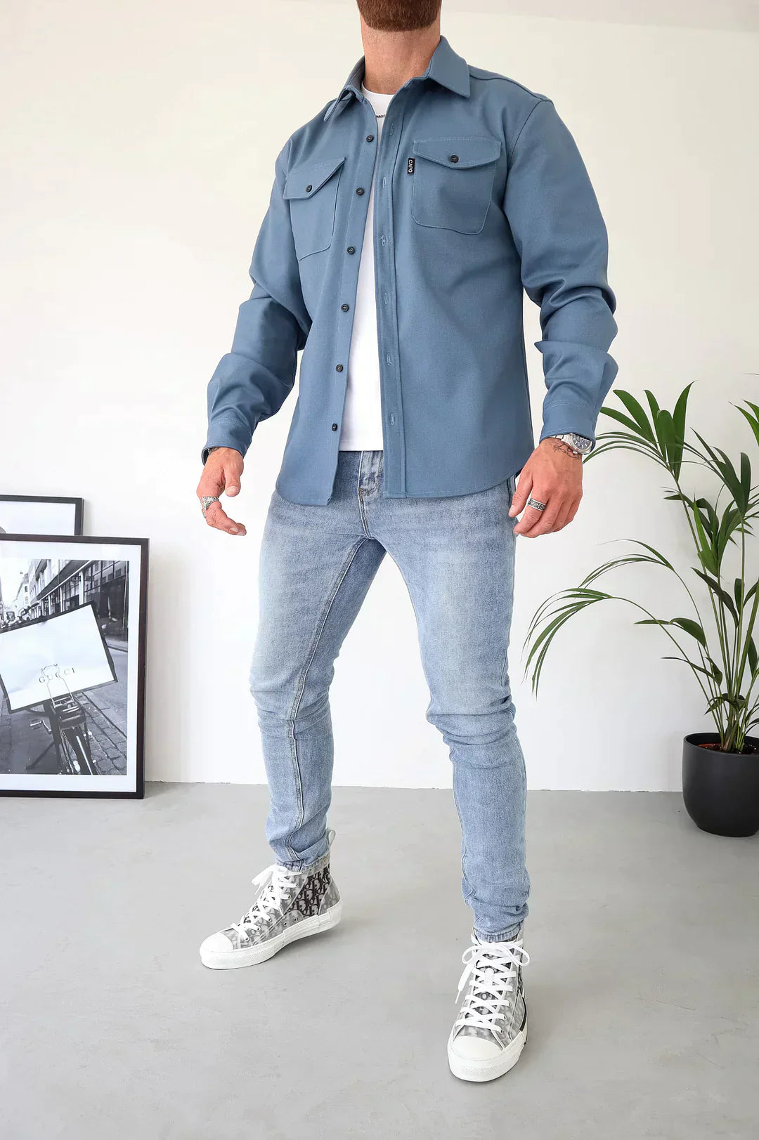 EB | Premium-Jacke mit Knopfverschluss für Herren Stylische und Bequeme Jacke
