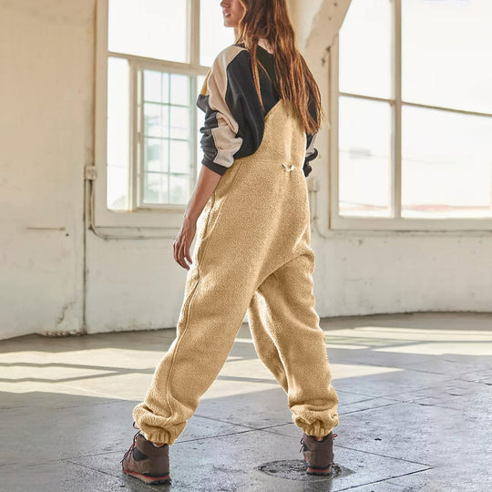 EB | Damen Fleece Overall Mit Verstellbaren Trägern Stylisch Und Bequem