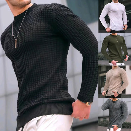 EB | Eleganter Milano Slim Fit Strukturstrickpullover