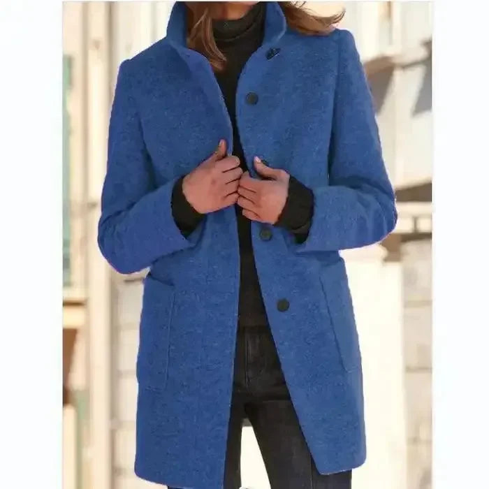 EB | Eleganter einreihiger Damen-Trenchcoat