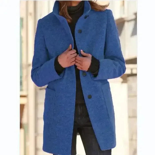 EB | Eleganter einreihiger Damen-Trenchcoat
