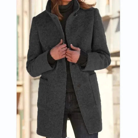 EB | Eleganter einreihiger Damen-Trenchcoat