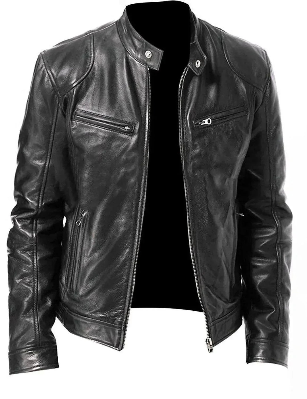 EB | Elegante Slim Fit Herren Lederjacke