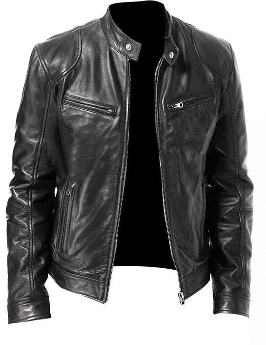 EB | Elegante Slim Fit Herren Lederjacke