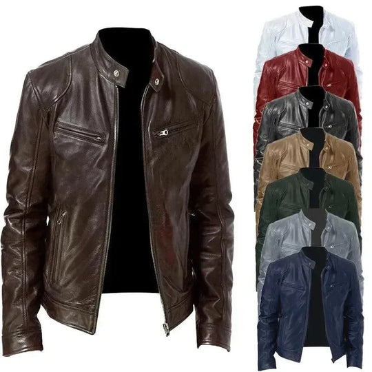 EB | Elegante Slim Fit Herren Lederjacke