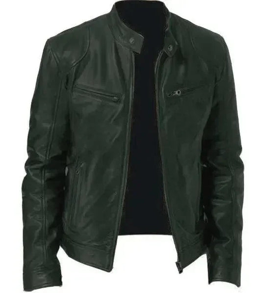 EB | Elegante Slim Fit Herren Lederjacke