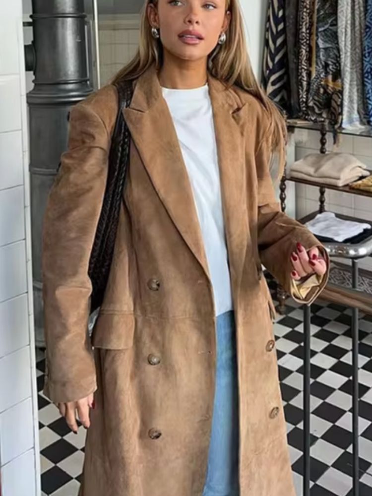 EB | Vegan leder mantel für Frauen Emilie