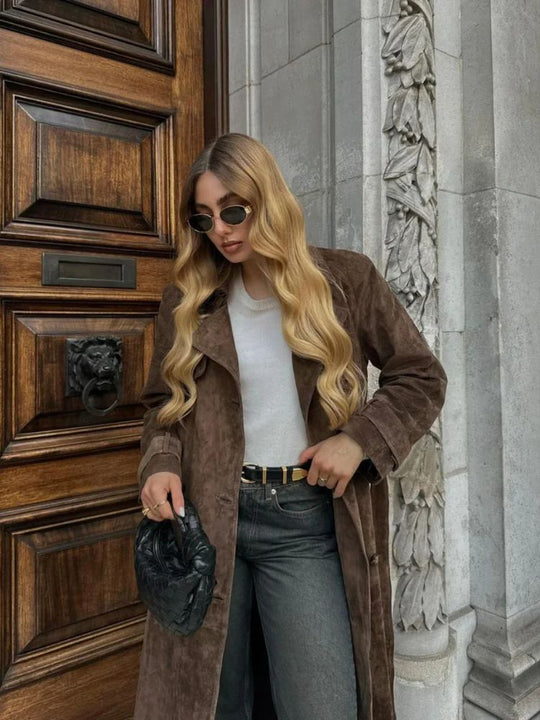 EB | Vegan leder mantel für Frauen Emilie