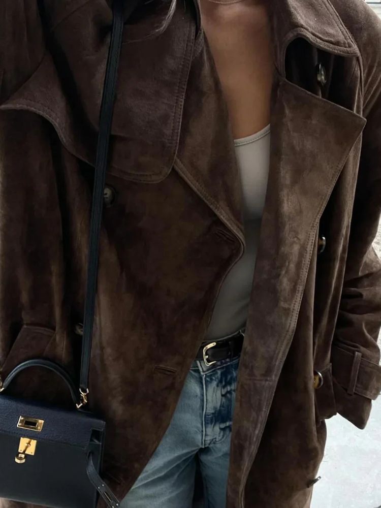 EB | Vegan leder mantel für Frauen Emilie
