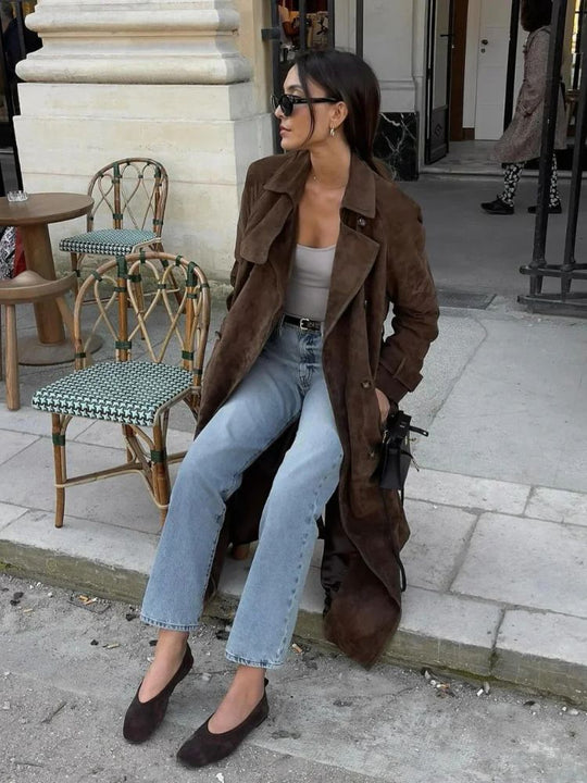EB | Vegan leder mantel für Frauen Emilie