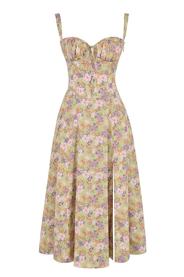 EB | Sommerliches Midi Kleid mit Trägern & Schlitz Luftig, Elegant & Perfekt für Warme Tage