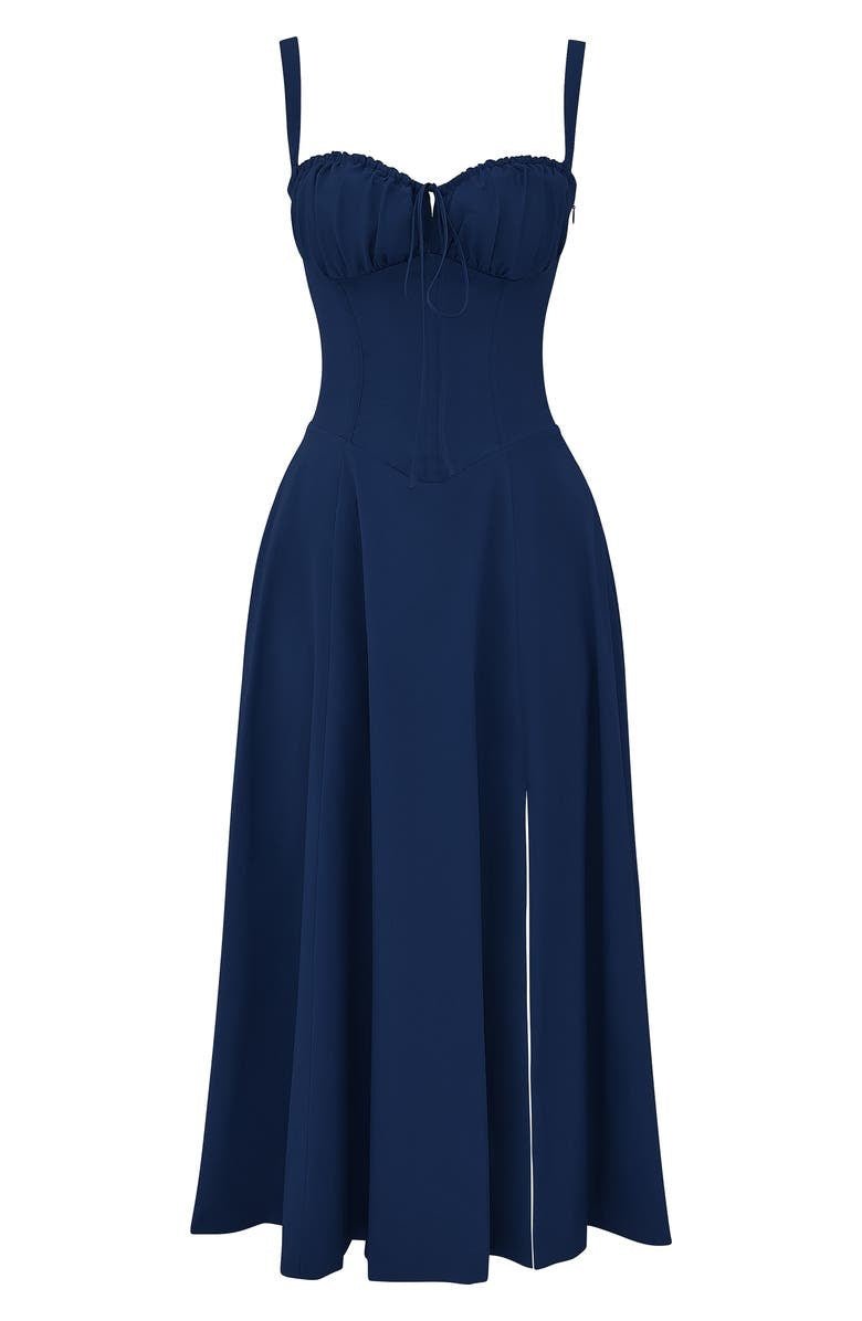 EB | Sommerliches Midi Kleid mit Trägern & Schlitz Luftig, Elegant & Perfekt für Warme Tage