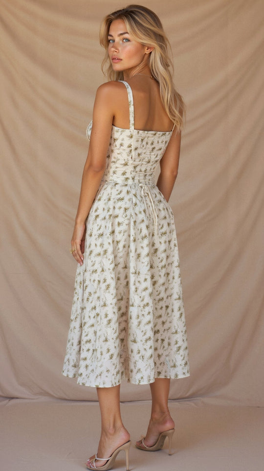 EB | Sommerliches Midi Kleid mit Trägern & Schlitz Luftig, Elegant & Perfekt für Warme Tage