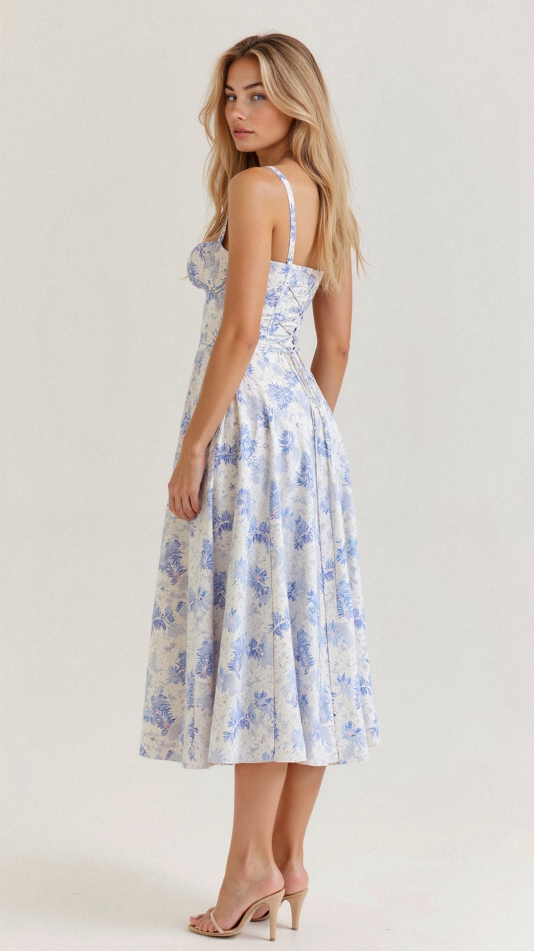 EB | Sommerliches Midi Kleid mit Trägern & Schlitz Luftig, Elegant & Perfekt für Warme Tage