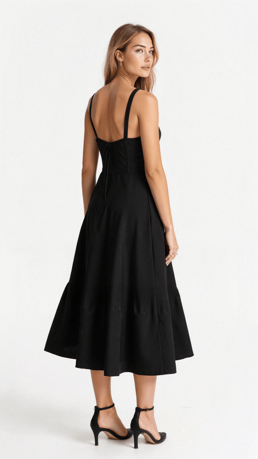 EB | Sommerliches Midi Kleid mit Trägern & Schlitz Luftig, Elegant & Perfekt für Warme Tage