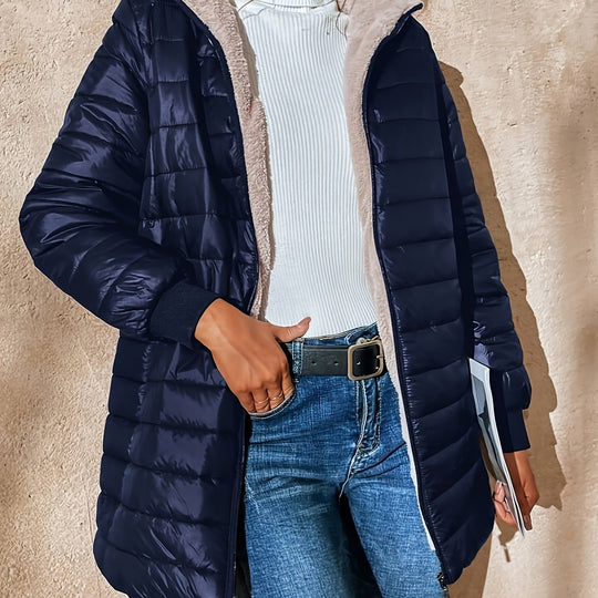 EB | Fleece Gefütterte Jacke mit Reißverschluss