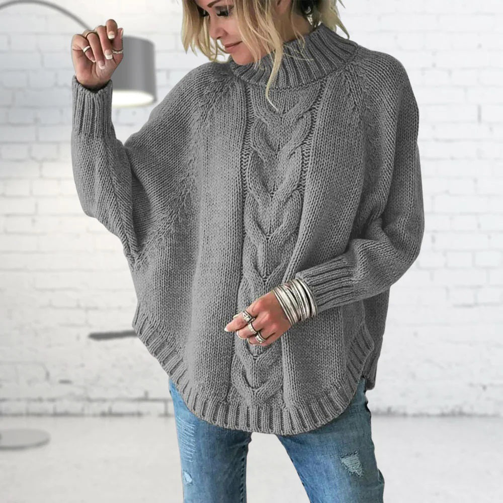 EB | Langer Grober Strick Damenpullover