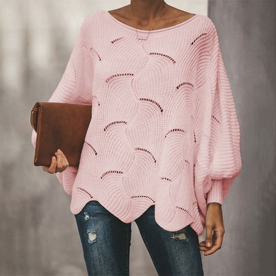 EB | Pullover - Damen Herbst Lockere Strickpullover