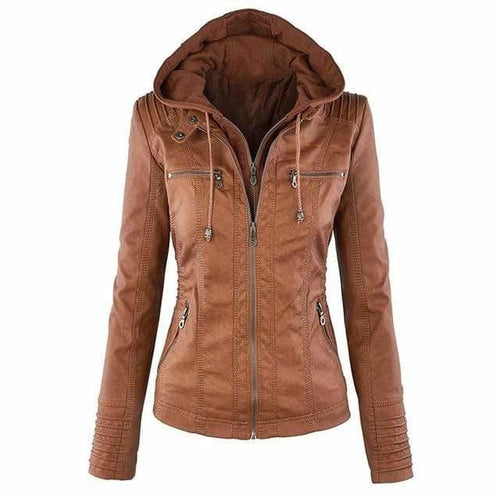 Gothic-Kapuzenjacke aus Kunstmaterial
