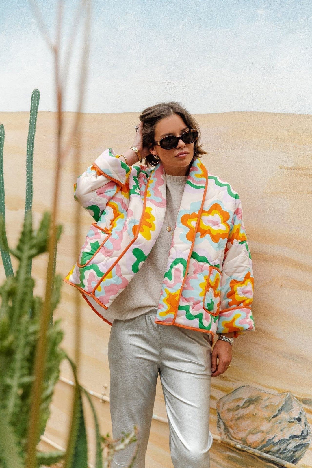 EB | Bedruckte Steppjacke
