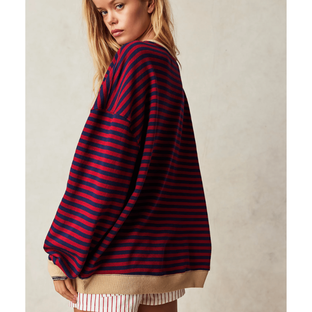 EB | Relaxed Striped Women’S Sweatshirt