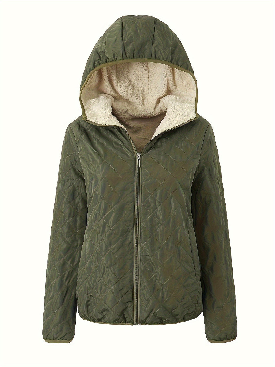 EB | Gepolsterte Jacke mit Reißverschluss und Kapuze