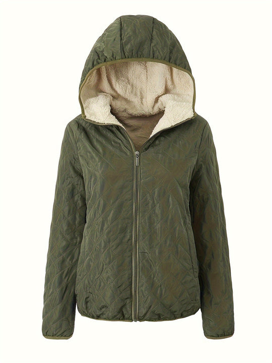 EB | Gepolsterte Jacke mit Reißverschluss und Kapuze