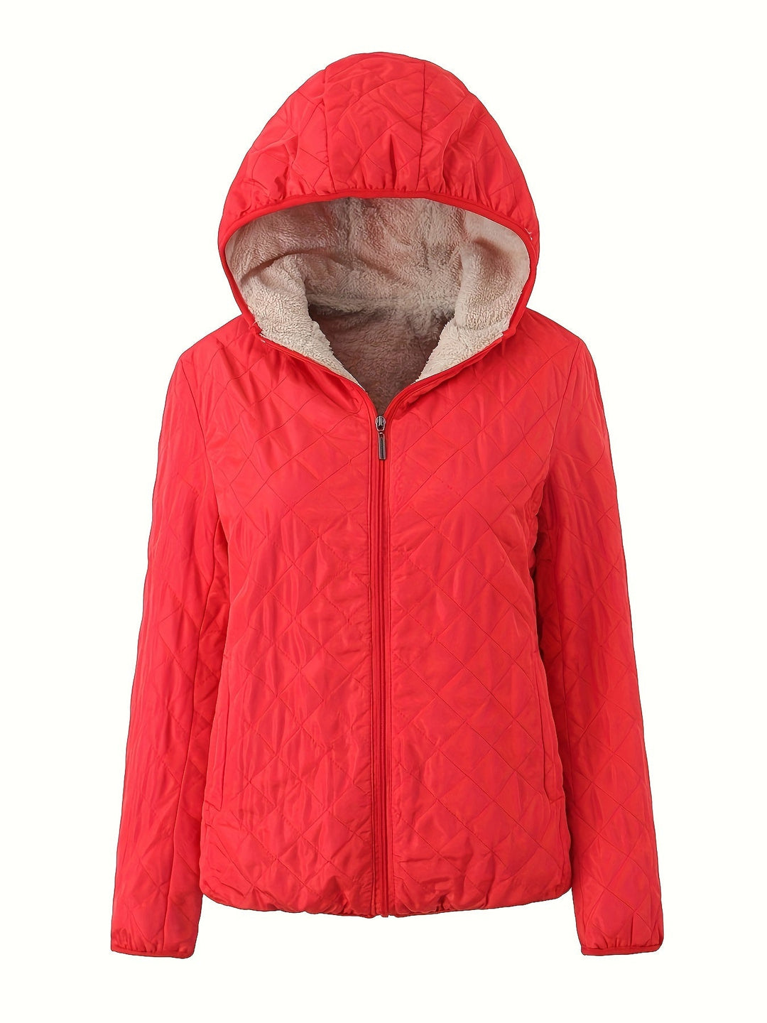 EB | Gepolsterte Jacke mit Reißverschluss und Kapuze